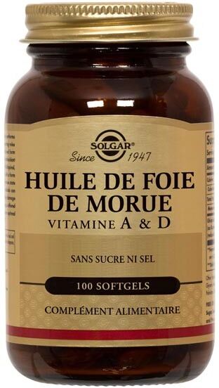 Solgar Huile de foie de Morue 100 Softgels