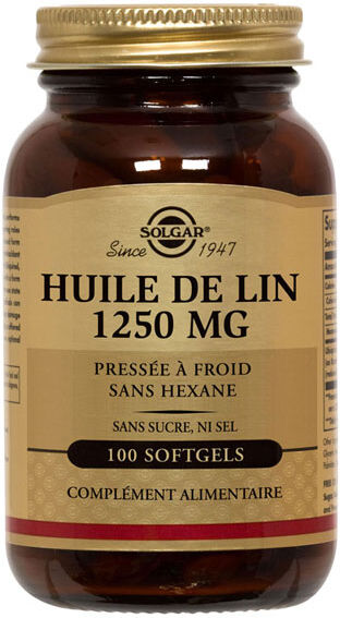 Solgar Huile de Lin 100 softgels