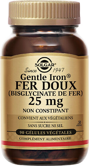 Solgar Fer Doux Gentle Iron 90 gélules végétales