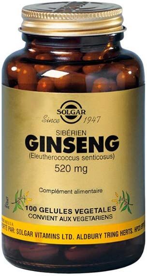 Solgar Ginseng Sibérien Eleuthérocoque 100 gélules végétales