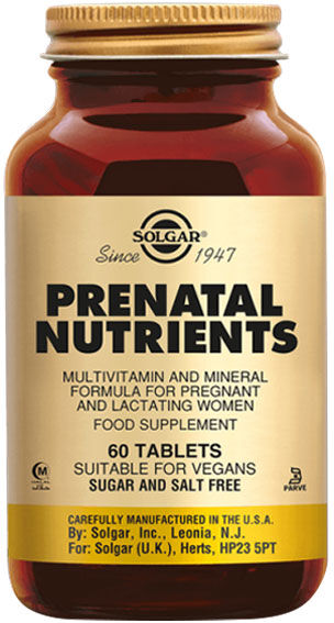 Solgar Prenatal Nutrients 60 comprimés