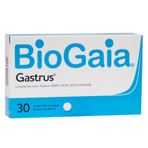 BioGaia Gastrus Arôme Mandarine 30 comprimés