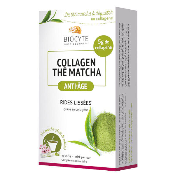 Biocyte Collagene Thé Matcha 10 Sticks