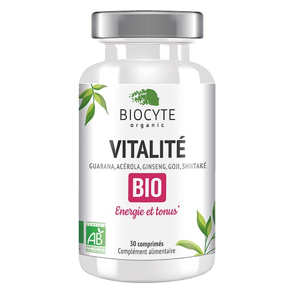 Biocyte Vitalité Bio 30 comprimés