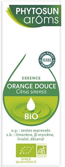 Phytosun Arôms Huile Essentielle Orange Douce Bio 10ml