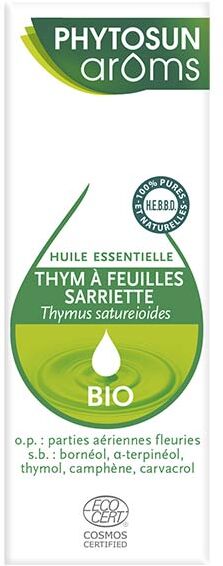 Phytosun Arôms Phytosun Aroms Huile Essentielle Thym à Feuilles de Sarriette Bio 10ml