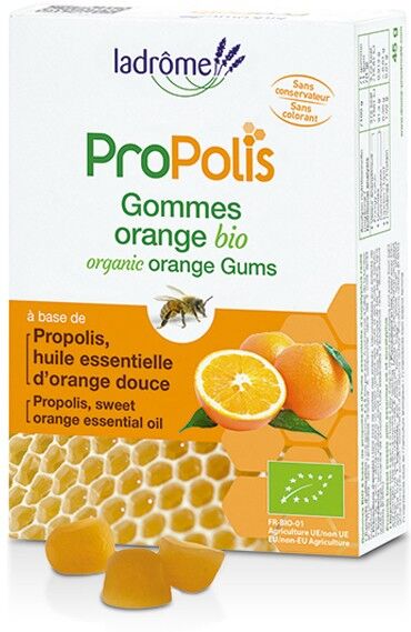 Ladrôme Propolis Gommes Orange Bio 45g