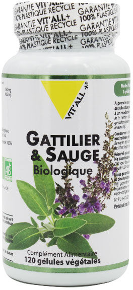 Vit'all+ Gattilier & Sauge 120 gélules végétales