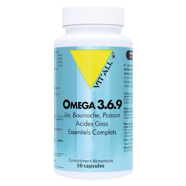 Vit'all+ Oméga 3-6-9 50 capsules