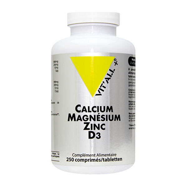 Vit'all+ Calcium Magnésium Zinc D3 250 comprimés