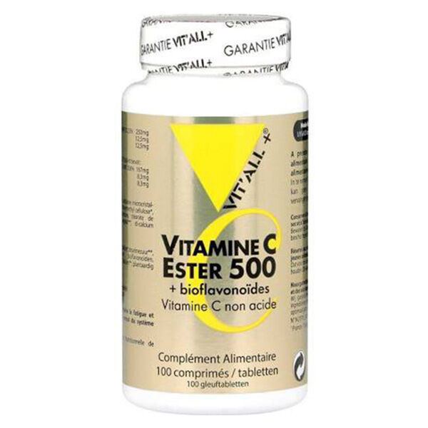 Vit'all+ Ester C500 + Bioflavonoïdes 100 comprimés