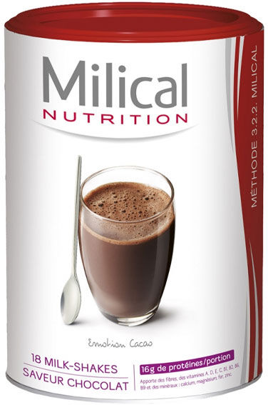 Milical Hyperprotéinés Milk-Shakes Chocolat Format Eco 18 portions