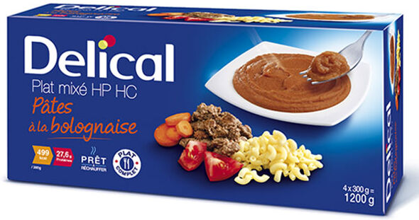 Delical Nutra'Mix HP HC Pâtes Bolognaise 4 x 300ml