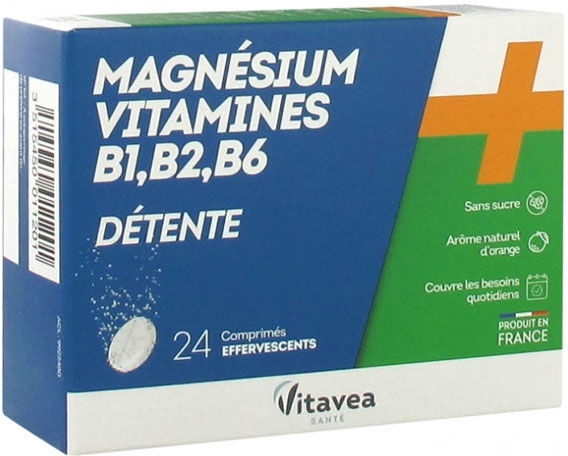 Nutrisanté Magnésium + Vitamines 24 comprimés effervescents