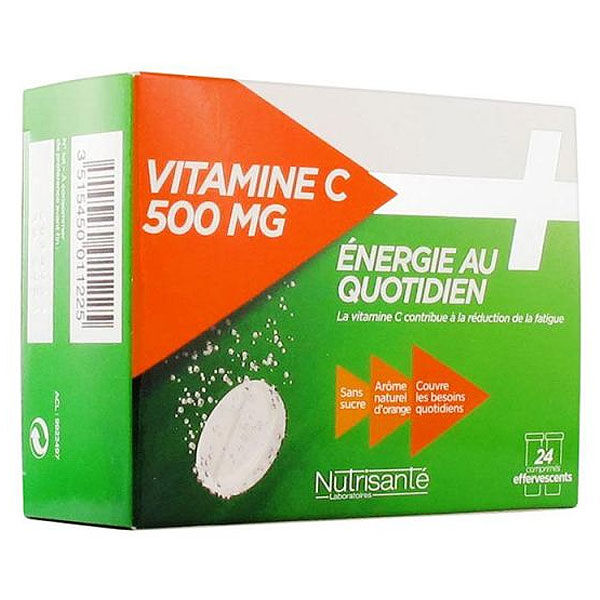Nutrisanté Vitamine C 500mg 24 comprimés effervescents