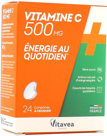 Nutrisanté Vitamine C 500mg 24 comprimés à croquer