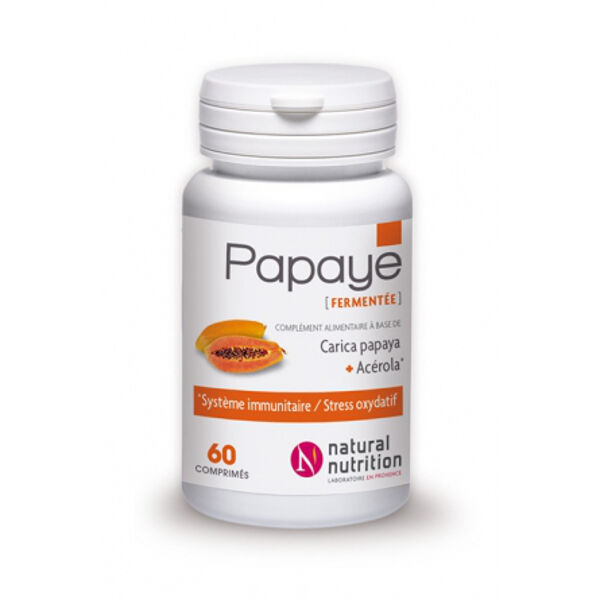 Natural Nutrition Papaye 60 comprimés