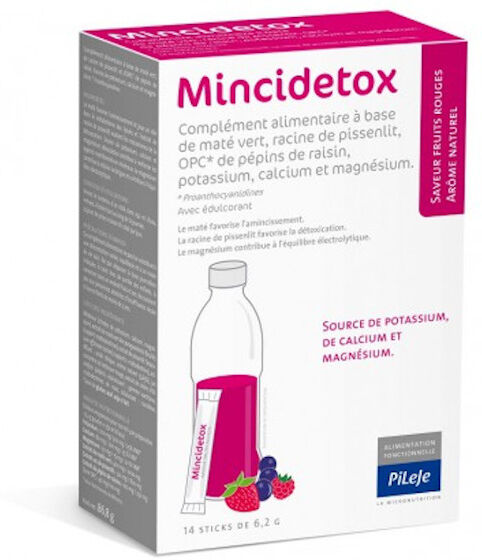 Pileje Mincidetox Fruits Rouges 14 sticks