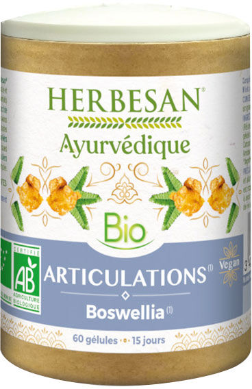 Herbesan Ayurvedique Bio Articulations Boswellia 60 gélules