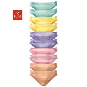 Vivance Slip, (Packung, 10 St.), schöner Basicartikel in tollen Farben -... gestreift Größe 116