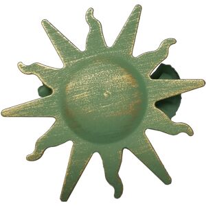 indeko Dekoklammer »Sonne B«, (5 St.) goldfarben/grün Größe