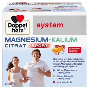 Doppelherz® system Magnesium + Kalium Citrat Granulatbeutel 40 ct