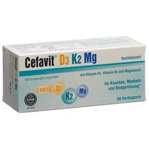 Cefavit D3 2000 K2 Mg Kapsel (60 Stück)