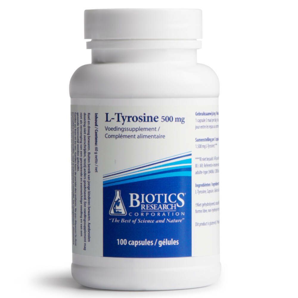 ENERGETICA NATURA BENELUX Biotics L-Tyrosin 500 mg