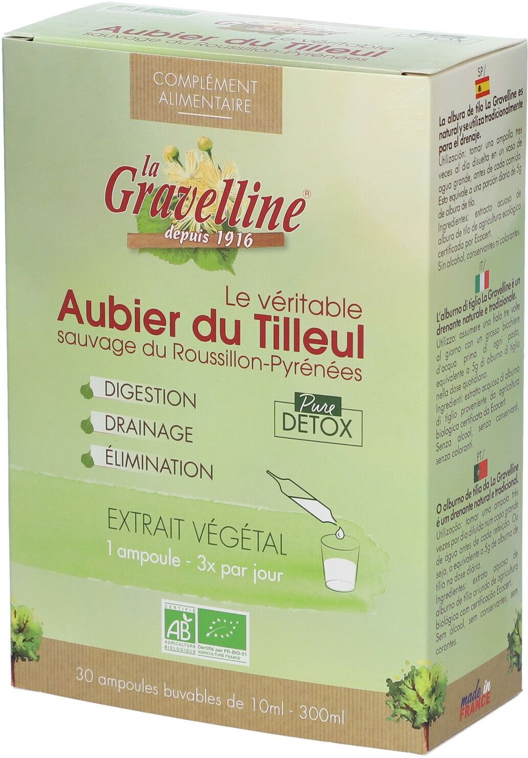 Be-Life la Gravelline® Bio Linden Splintholz Ampullen