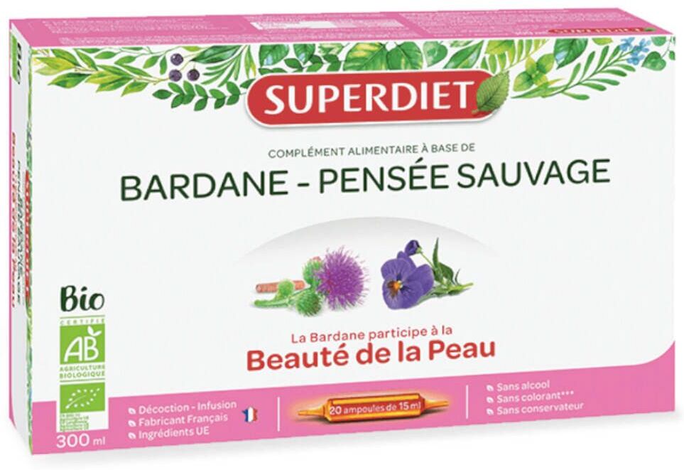 Superdiet Super Diet Burdock Wildes Stiefmütterchen Bio