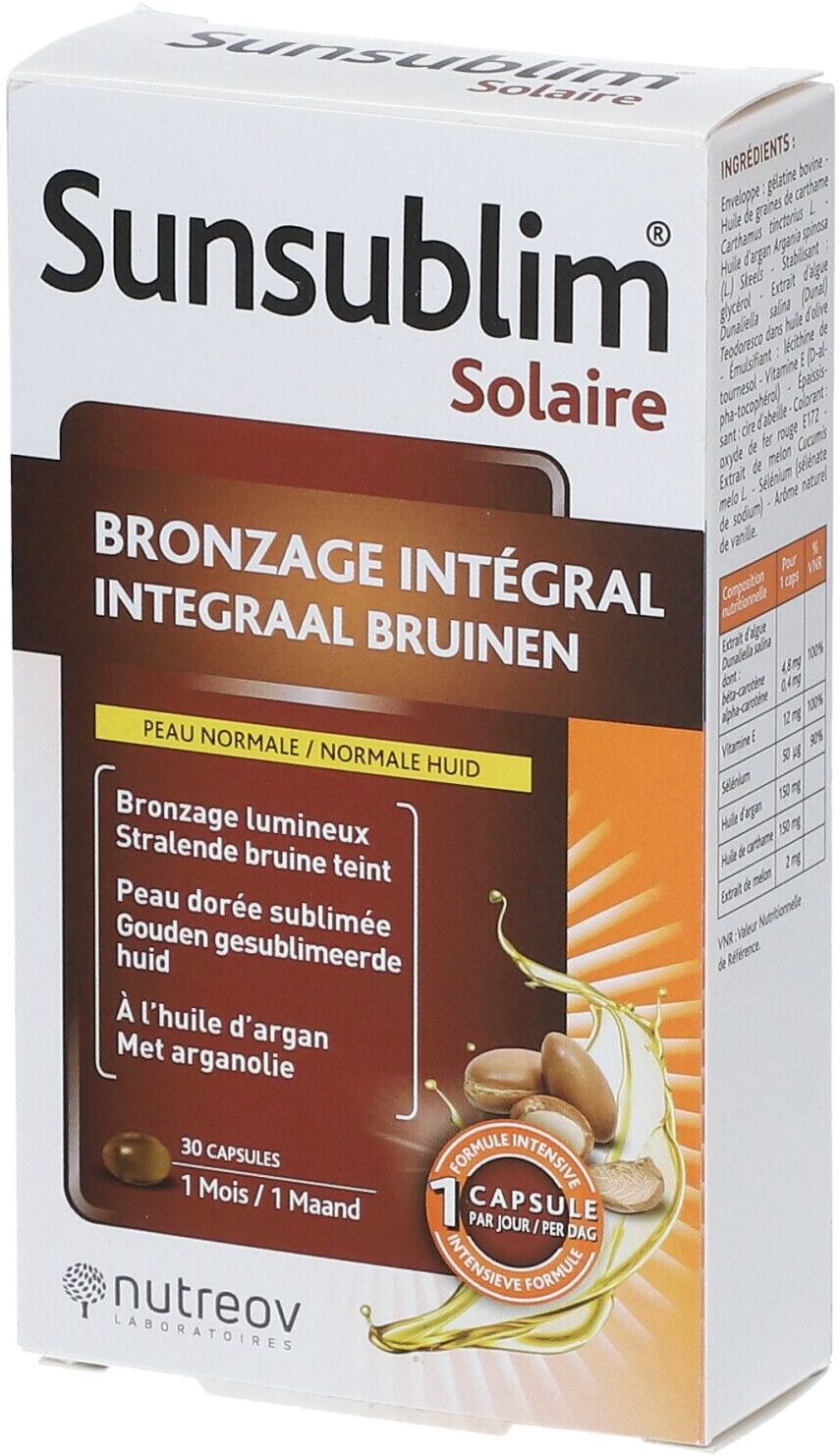 Physcience nutreov Sunsublim® Bronzage Integral