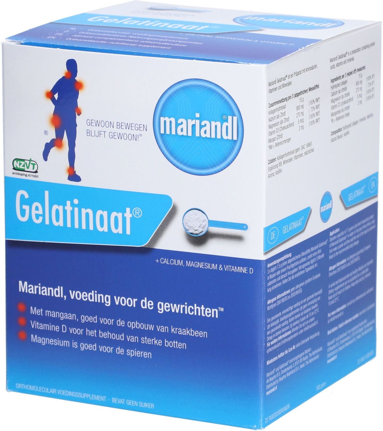 Marma Natuurproducten mariandl® Gelatinaat® + Calcium, Magnesium & Vitamin D