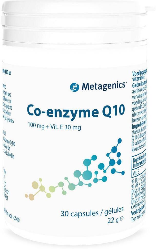 Metagenics® Co-enzyme Q10 100 mg + Vitamin E 30 mg