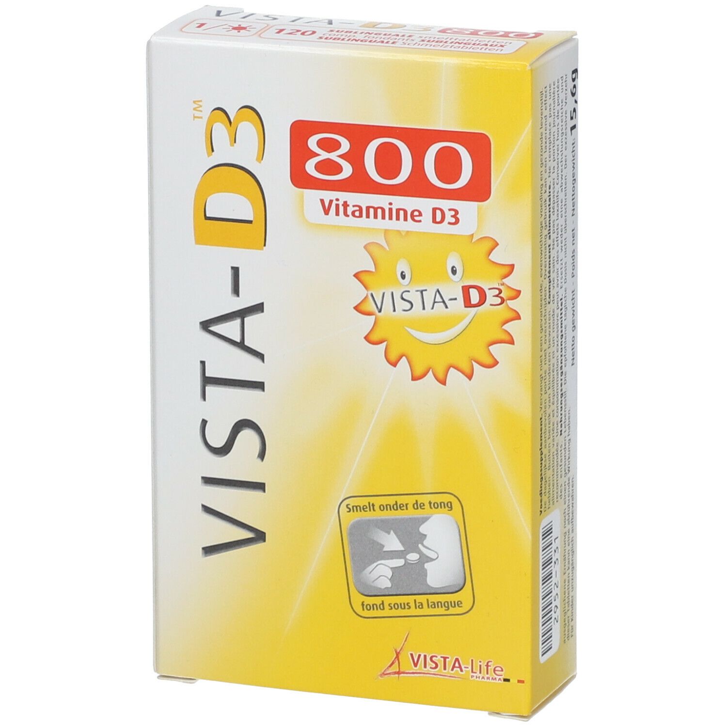 VISTA-LIFE PHARMA BELGIUM Vista D3 800
