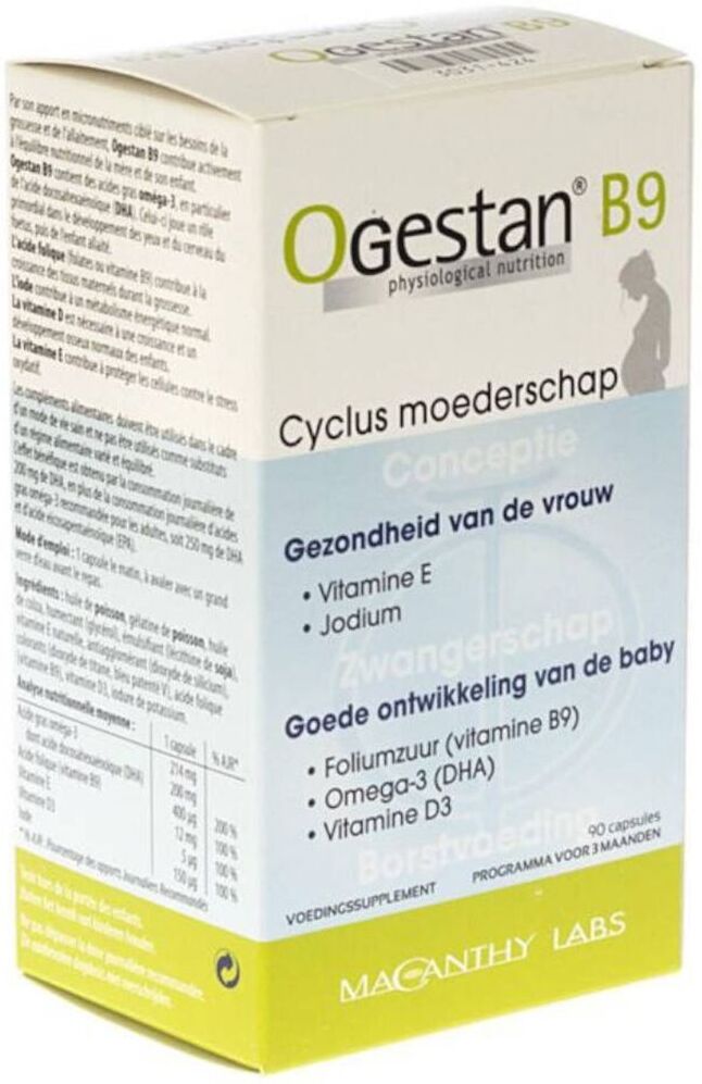 BESINS HEALTHCARE BENELUX Ogestan® B9 Zyklus bei Mutterschaft