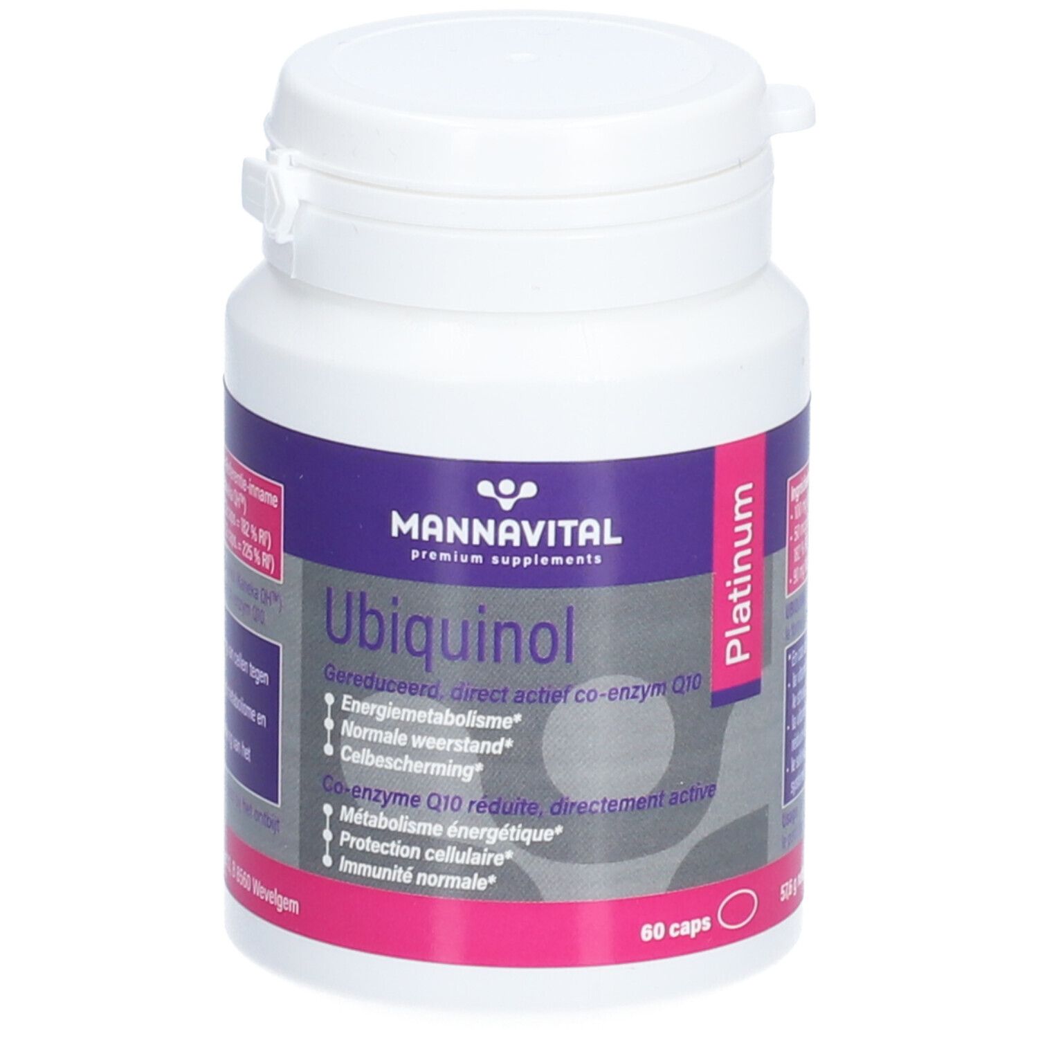 Mannavital Ubiquinol Platinum Ubiquinol Coenzym Q10