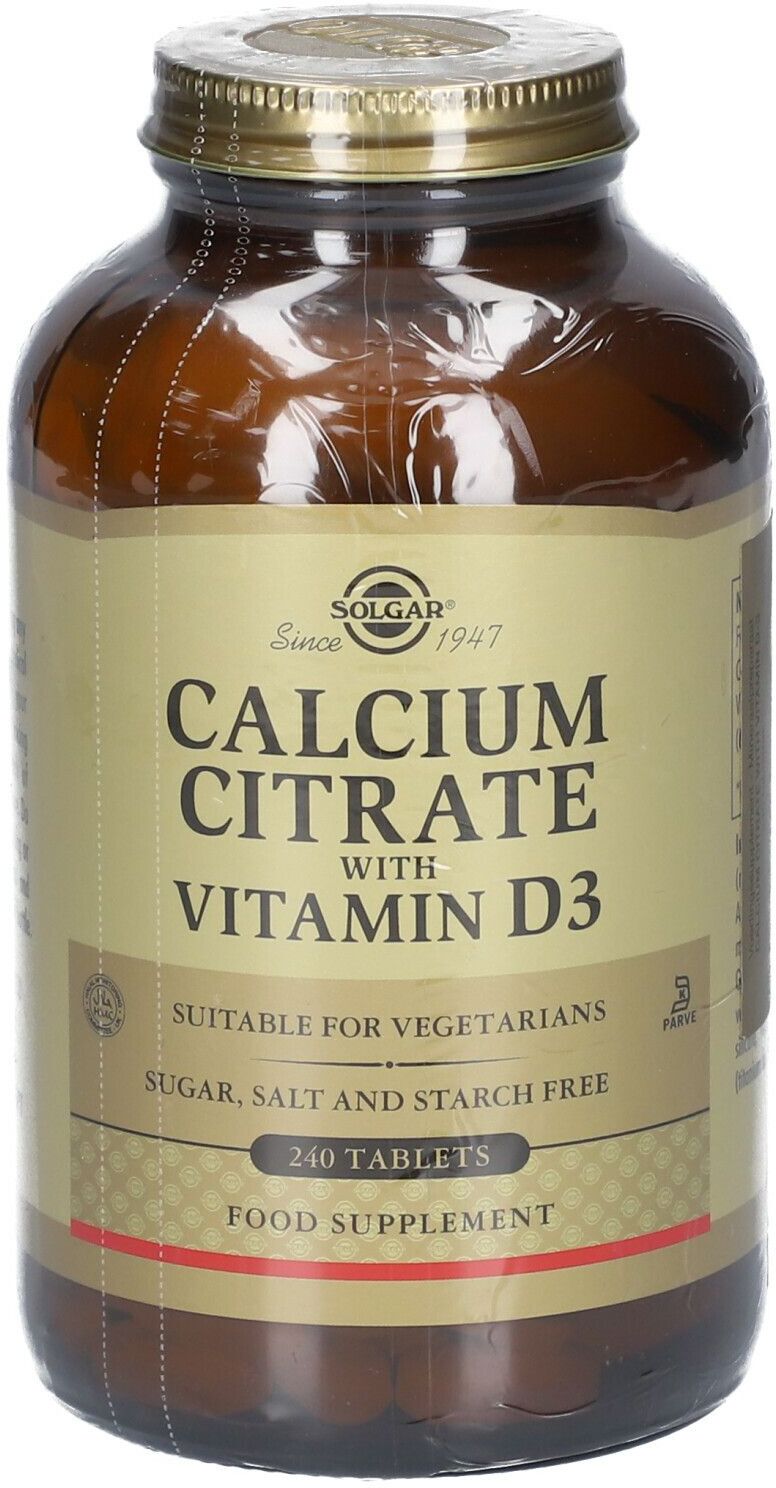 Solgar® Calcium Citrat mit Vitamin D3