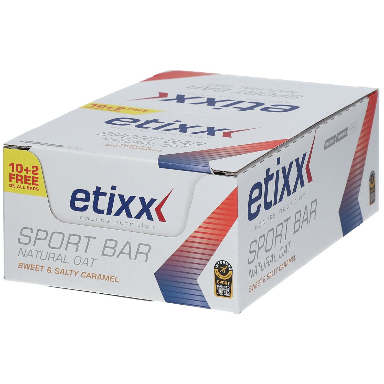 etixx Natural Oat Sport Bar süßer & salziger Karamell Geschmack