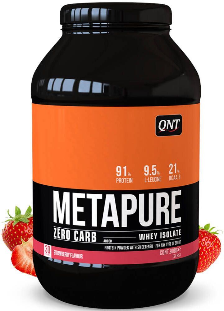 Qnt® Metapure Zero Carb (Molkenprotein isoliert) Erdbeer Geschmack