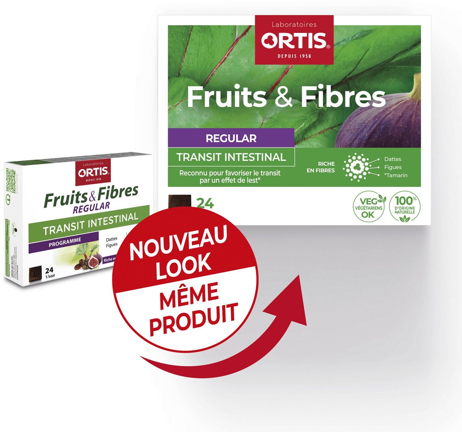 Ortis® Fruits & Fibres Regular Transit Intestinal Programme Würfel