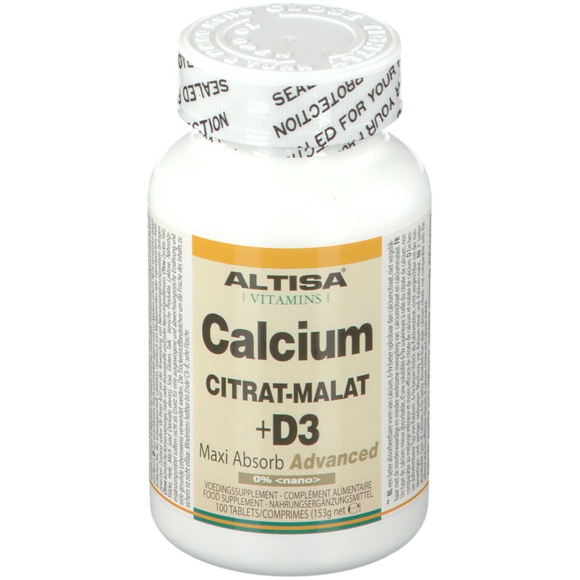 DIEXIMPORT Altisa Vitamins Calcium Citrat-Malat + D3