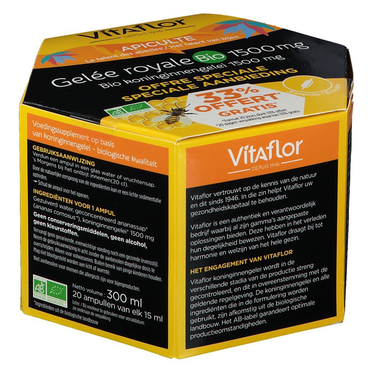 GSA HEALTHCARE Vitaflor Gelee Royale Bio 1500 mg