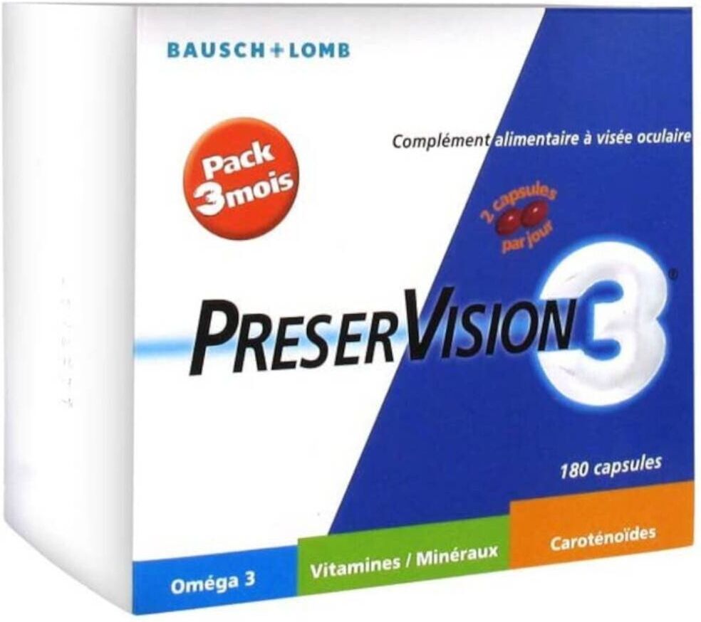 BAUSCH & LOMB PHARMA Bausch & Lomb PreserVision 3 + Vitamin D3