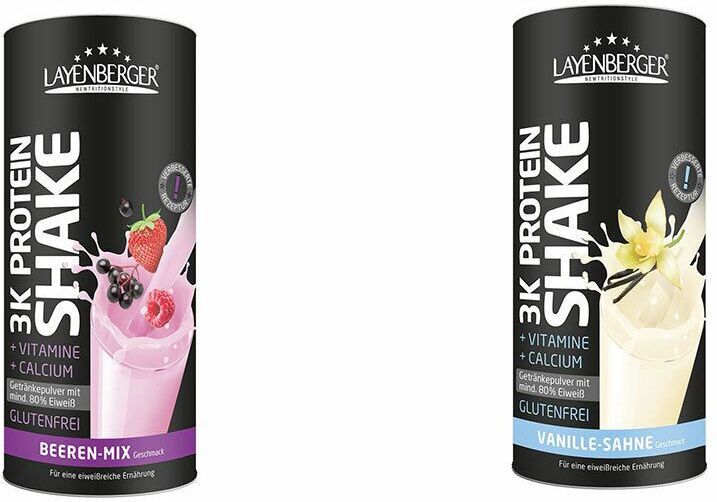 Layenberger Nutrition Group GmbH Layenberger® 3K Protein Shake Beeren Mix + Vanille-Sahne