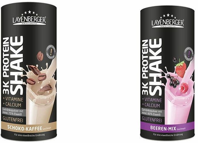 Layenberger Nutrition Group GmbH Layenberger® 3K Protein Shake Beeren Mix + Schoko-Kaffee