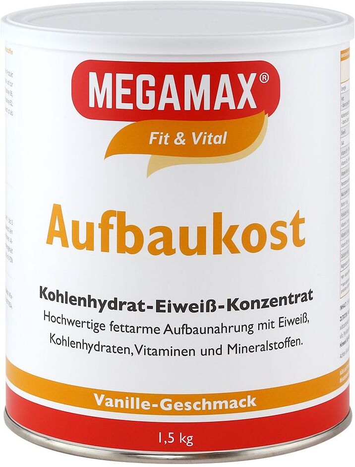 Megamax® Fit & Vital Aufbaukost Kohlenhydrat-Eiweiß-Konzentrat Vanille-Geschmack