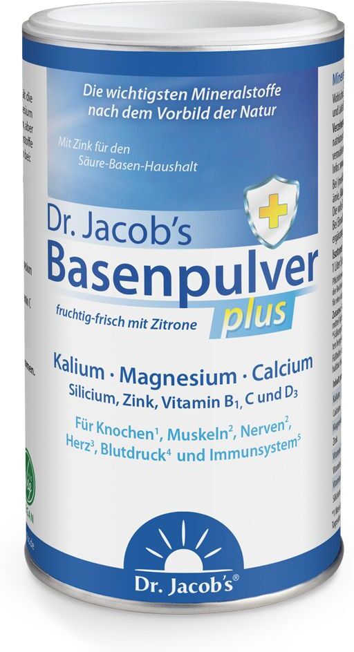 Dr. Jacob's Basenpulver plus Mineralstoffe mit Zitrone