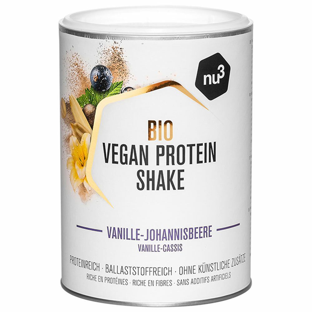nu3 Bio Vegan Protein Shake Vanille-Johannisbeere