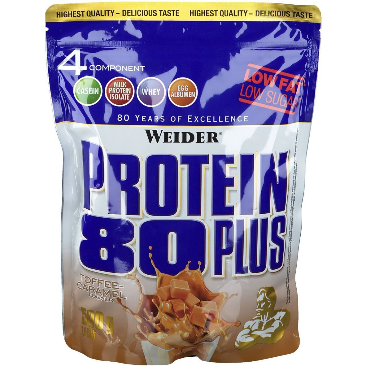 Weider Protein 80 Plus, Caramel-Toffee, Pulver