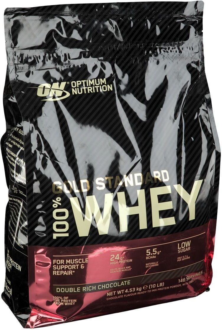 Optimum Nutrition 100 % Whey Gold Standard, Double Rich Chocolate, Pulver